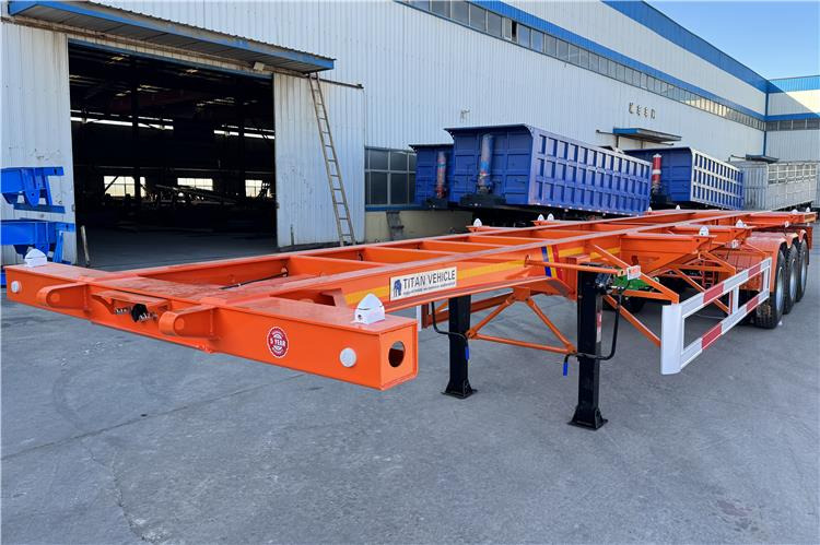 TITAN Tri Axle Skeletal Trailer for Sale In Uganda - Semirremolque chasis: foto 2 TITAN Tri Axle Skeletal Trailer for Sale In Uganda - Semirremolque chasis: foto 2