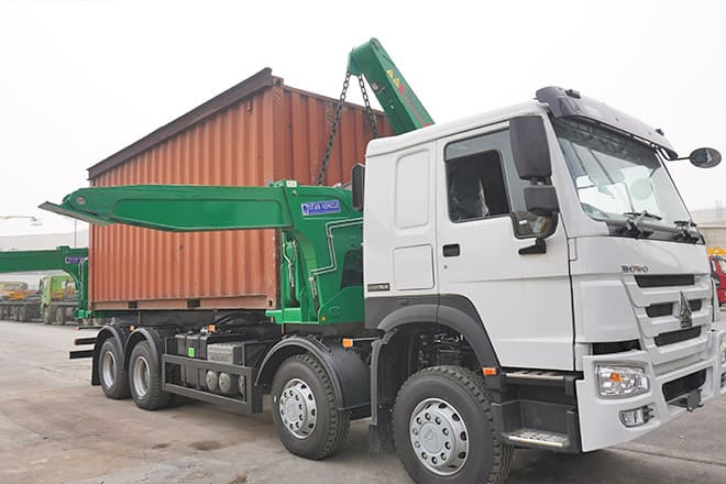 Camión portacontenedore/ Intercambiable para transporte de contenedores nuevo XCMG 20 Ft Side Loader Truck for Sale in Zambia: foto 5