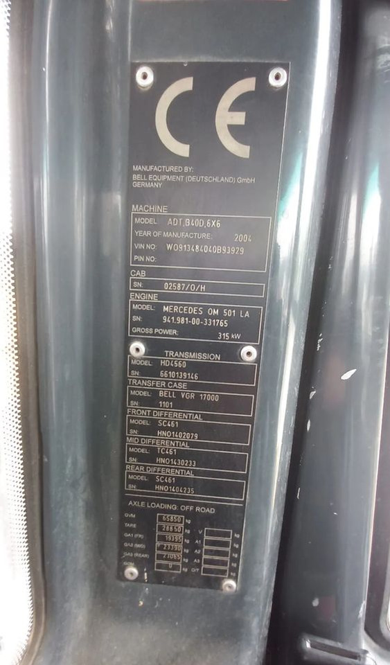 Dúmper Bell b40d: foto 10