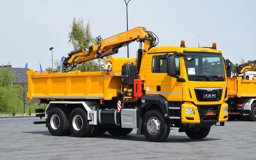 MAN TGS 26.400 / 6x4 / EURO 6 / UDT / HDS FASSI 165 / WYSUW x3 / ROTATOR / CHWYTAK / STEROWANIE RADIOWE / WZMOCNIONA RAMA / WYWROTKA / HYDROBURTA / AUTOMAT / 2017 / NOWE OPONY - 100% / NISKI PRZEBIEG - Camión volquete: foto 3 MAN TGS 26.400 / 6x4 / EURO 6 / UDT / HDS FASSI 165 / WYSUW x3 / ROTATOR / CHWYTAK / STEROWANIE RADIOWE / WZMOCNIONA RAMA / WYWROTKA / HYDROBURTA / AUTOMAT / 2017 / NOWE OPONY - 100% / NISKI PRZEBIEG - Camión volquete: foto 3