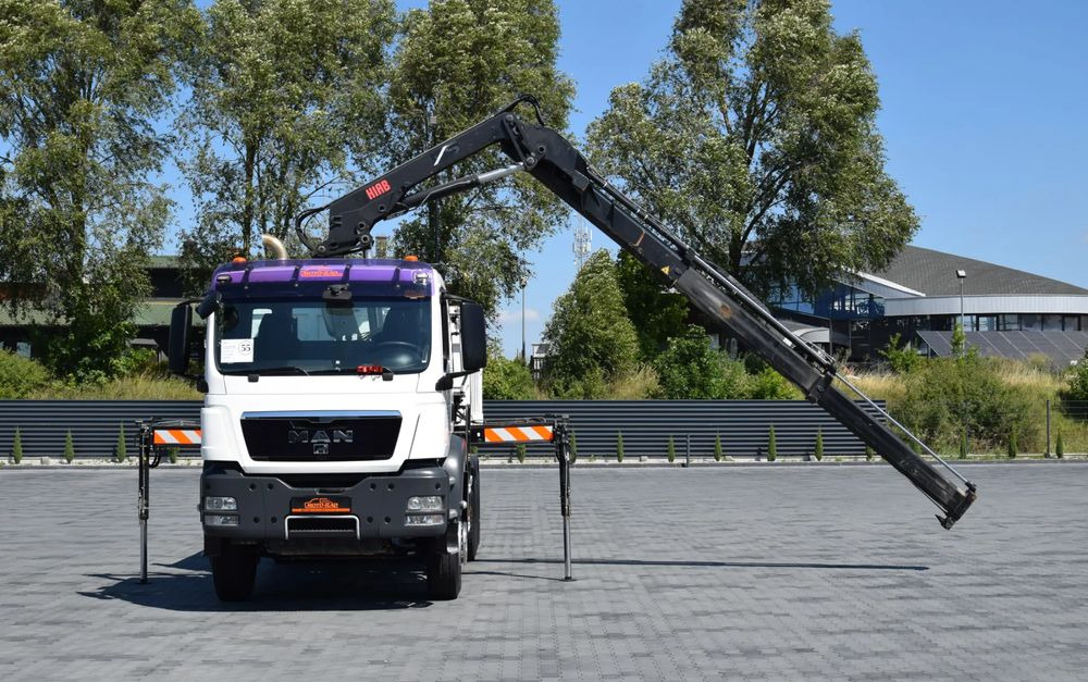 MAN TGS 33.360 / 6x4 / HDS HIAB 122 E-2 HIDUO / STEROWANIE RADIOWE / WYWROTKA / HYDROBURTA / AUTOMAT / KLIMA / TEMPOMAT / KAMERA COFANIA / SPROWADZONY - Camión volquete: foto 2 MAN TGS 33.360 / 6x4 / HDS HIAB 122 E-2 HIDUO / STEROWANIE RADIOWE / WYWROTKA / HYDROBURTA / AUTOMAT / KLIMA / TEMPOMAT / KAMERA COFANIA / SPROWADZONY - Camión volquete: foto 2