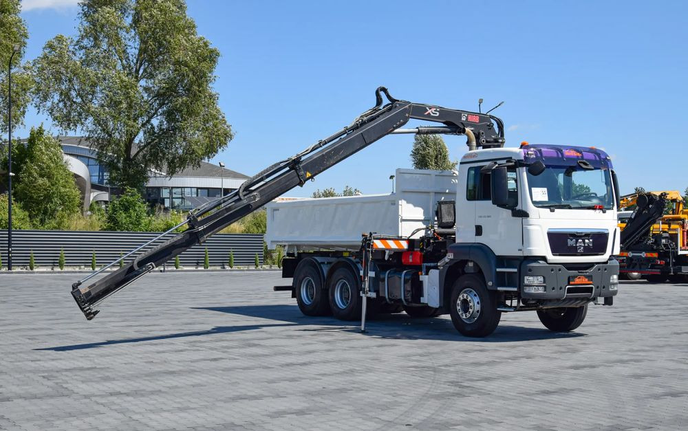 MAN TGS 33.360 / 6x4 / HDS HIAB 122 E-2 HIDUO / STEROWANIE RADIOWE / WYWROTKA / HYDROBURTA / AUTOMAT / KLIMA / TEMPOMAT / KAMERA COFANIA / SPROWADZONY - Camión volquete: foto 3 MAN TGS 33.360 / 6x4 / HDS HIAB 122 E-2 HIDUO / STEROWANIE RADIOWE / WYWROTKA / HYDROBURTA / AUTOMAT / KLIMA / TEMPOMAT / KAMERA COFANIA / SPROWADZONY - Camión volquete: foto 3