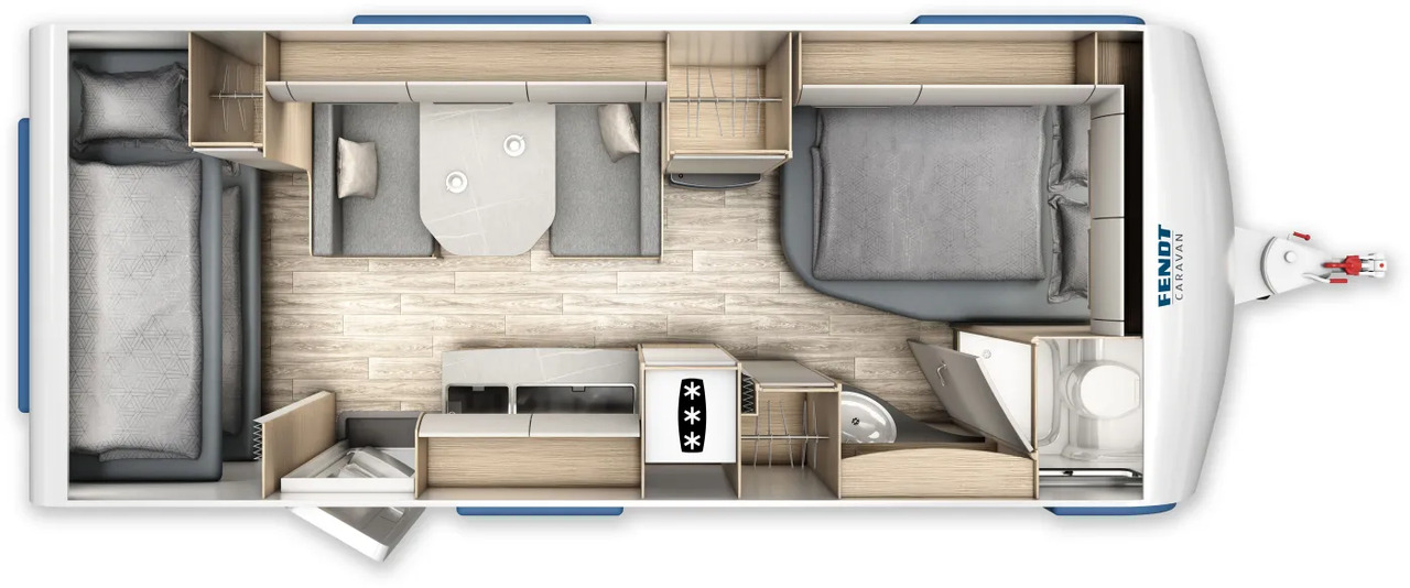 Fendt Bianco Selection 550 SKM GFK, Safety, Shower, 2.000 KG - Caravana: foto 2 Fendt Bianco Selection 550 SKM GFK, Safety, Shower, 2.000 KG - Caravana: foto 2