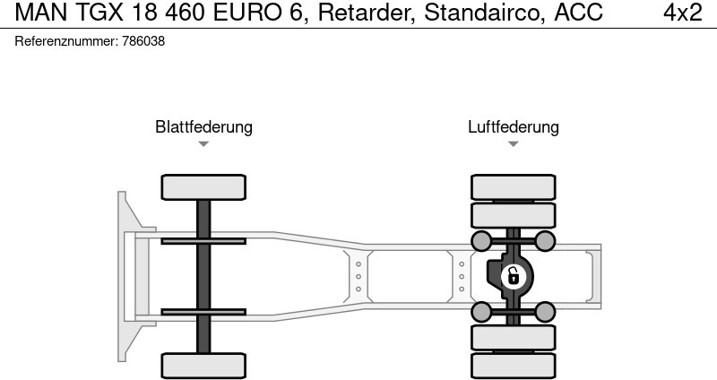 Cabeza tractora MAN TGX 18 460 EURO 6, Retarder, Standairco, ACC: foto 12