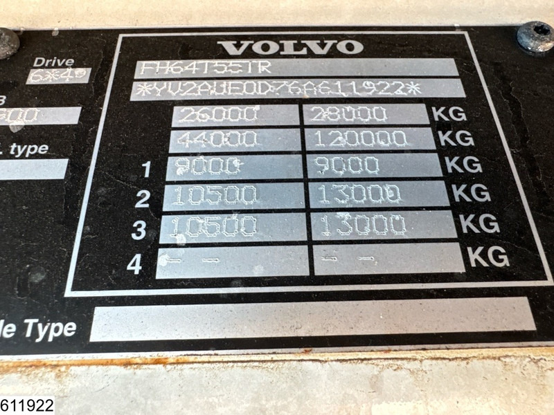 Arrendamiento de Volvo FH16 550 6x4, EURO 3, Manual, Retarder Volvo FH16 550 6x4, EURO 3, Manual, Retarder: foto 7