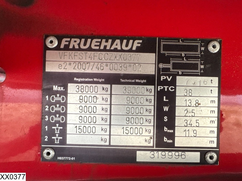 Fruehauf gesloten bak - Semirremolque caja cerrada: foto 4 Fruehauf gesloten bak - Semirremolque caja cerrada: foto 4