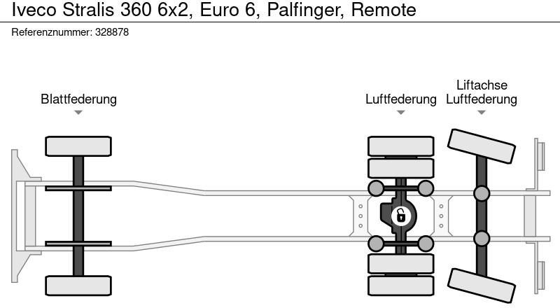 Camión caja abierta, Camión grúa Iveco Stralis 360 6x2, Euro 6, Palfinger, Remote: foto 17