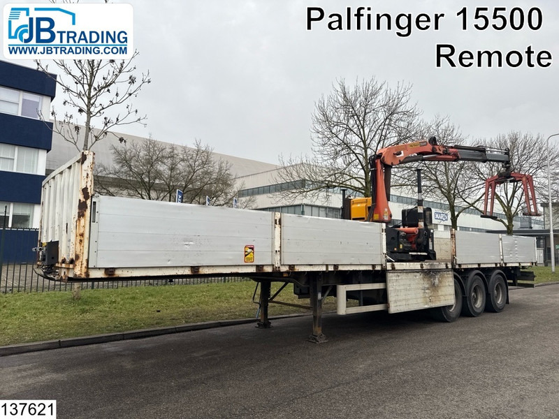 Lecitrailer open laadbak Palfinger PK15500, Remote - Semirremolque plataforma/ Caja abierta: foto 1 Lecitrailer open laadbak Palfinger PK15500, Remote - Semirremolque plataforma/ Caja abierta: foto 1