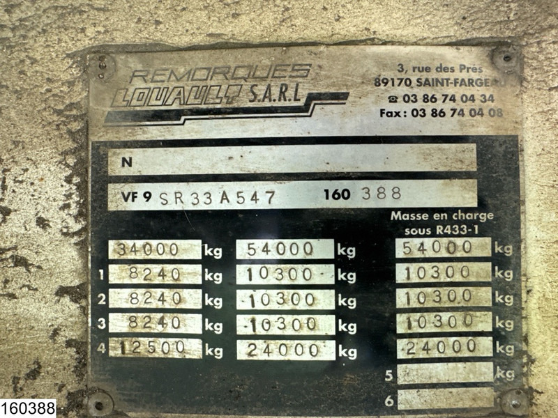 Louault Lowbed 34,000 kg, Steering axle, Hydraulic, Winch - Semirremolque góndola rebajadas: foto 4 Louault Lowbed 34,000 kg, Steering axle, Hydraulic, Winch - Semirremolque góndola rebajadas: foto 4