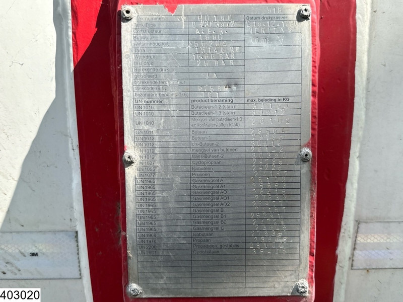 METACO Gas 56204 Liter, LPG GPL Butane, 1 Comp - Semirremolque cisterna: foto 3 METACO Gas 56204 Liter, LPG GPL Butane, 1 Comp - Semirremolque cisterna: foto 3