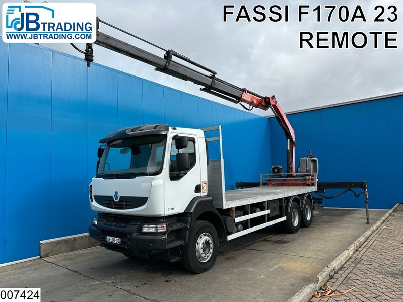 Renault Kerax 370 Dxi 6x4, EURO 4, Fassi - Camión caja abierta, Camión grúa: foto 1 Renault Kerax 370 Dxi 6x4, EURO 4, Fassi - Camión caja abierta, Camión grúa: foto 1