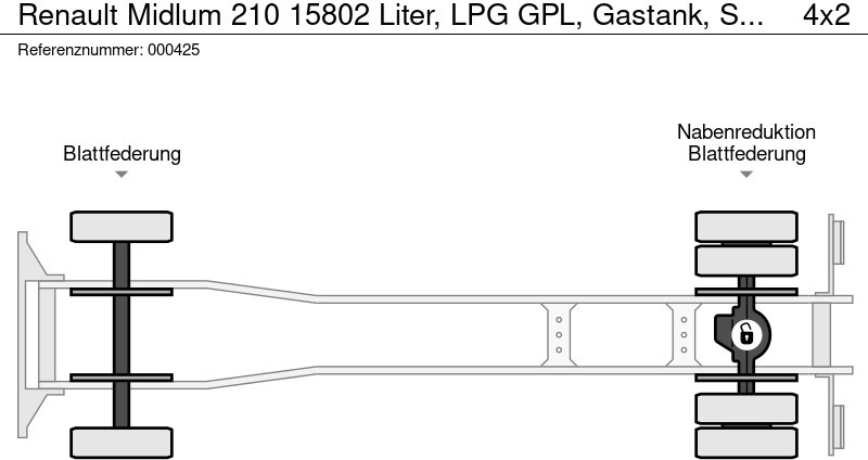 Arrendamiento de Renault Midlum 210 15802 Liter, LPG GPL, Gastank, Steel suspension Renault Midlum 210 15802 Liter, LPG GPL, Gastank, Steel suspension: foto 15