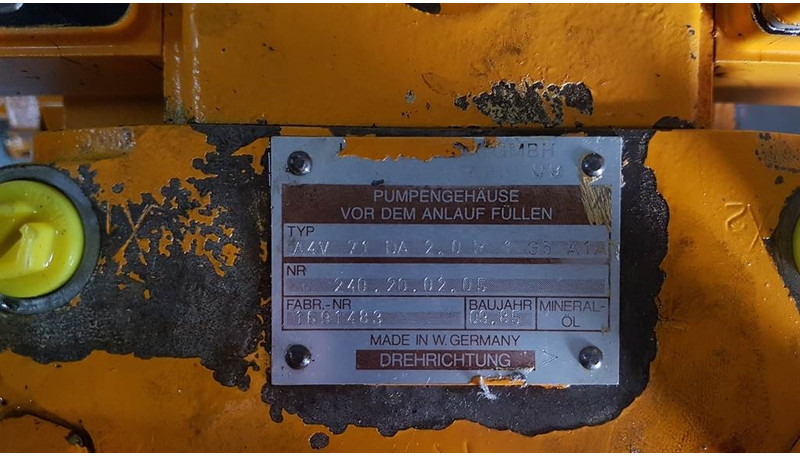 Ahlmann AZ9-Hydromatik A4V71DA2.0R1G5A1A-Drive pump - Hidráulica: foto 4 Ahlmann AZ9-Hydromatik A4V71DA2.0R1G5A1A-Drive pump - Hidráulica: foto 4