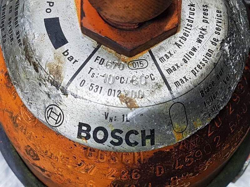 Atlas 1704MH-Bosch 0531012700-Accumulator/Hydrospeicher - Hidráulica para Maquinaria de construcción: foto 4 Atlas 1704MH-Bosch 0531012700-Accumulator/Hydrospeicher - Hidráulica para Maquinaria de construcción: foto 4