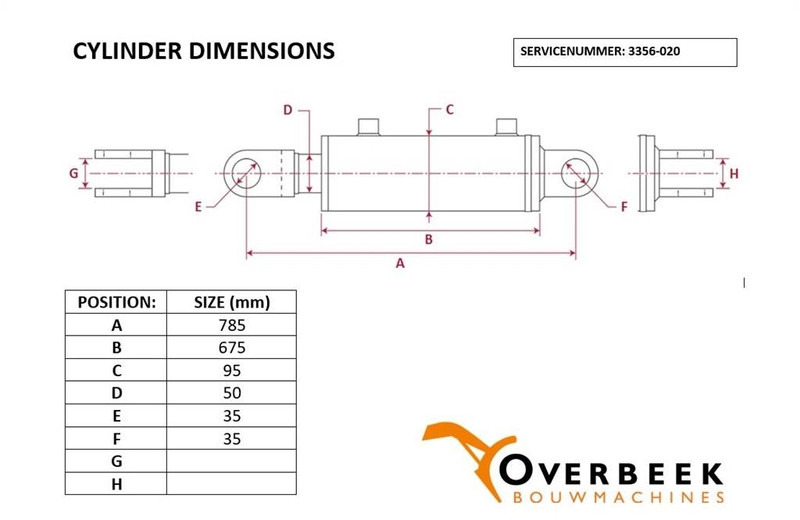 Atlas 52 D - Tilt cylinder/Kippzylinder/Nijgcilinder - Hidráulica para Maquinaria de construcción: foto 4 Atlas 52 D - Tilt cylinder/Kippzylinder/Nijgcilinder - Hidráulica para Maquinaria de construcción: foto 4