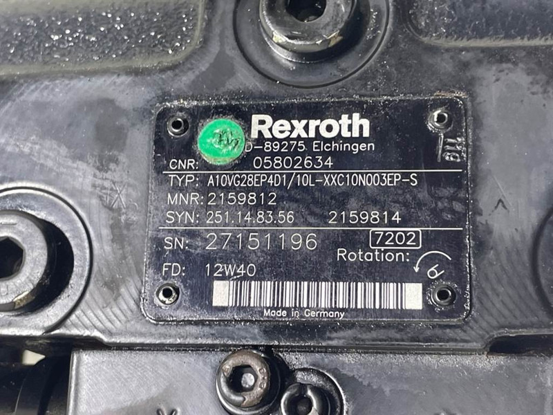 Bomag -Rexroth A10VG28EP4D1/10L-Drive pump/Fahrpumpe - Hidráulica para Maquinaria de construcción: foto 4 Bomag -Rexroth A10VG28EP4D1/10L-Drive pump/Fahrpumpe - Hidráulica para Maquinaria de construcción: foto 4