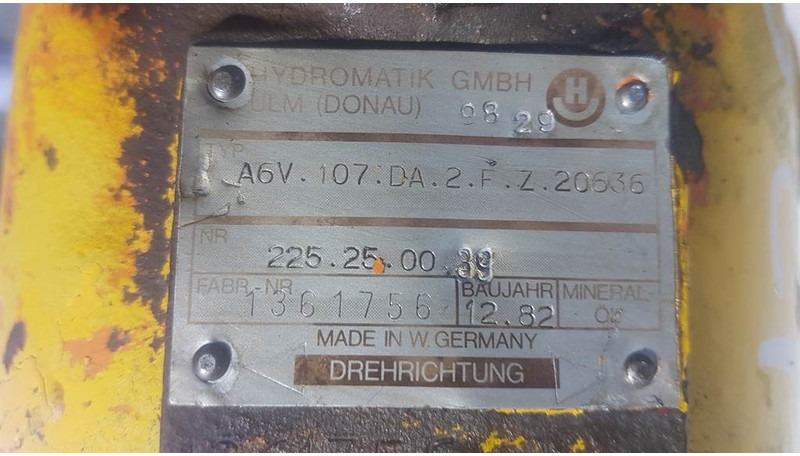 Hydromatik A6V107DA2FZ20636 - Drive motor/Fahrmotor/Rijmotor - Hidráulica: foto 3 Hydromatik A6V107DA2FZ20636 - Drive motor/Fahrmotor/Rijmotor - Hidráulica: foto 3
