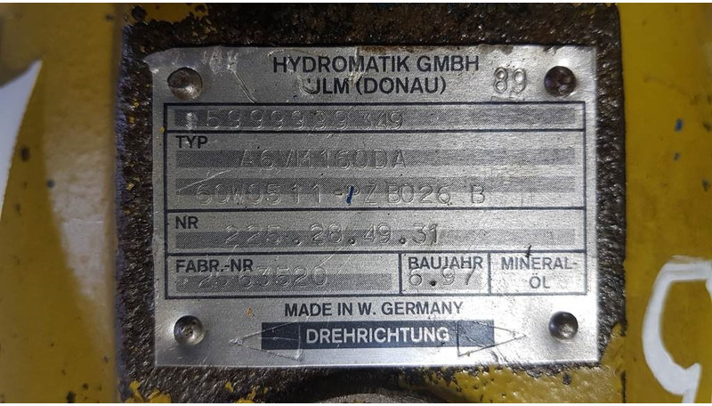 Hydromatik A6VM160DA/60W - Schaeff - Drive motor/Fahrmotor - Hidráulica: foto 3 Hydromatik A6VM160DA/60W - Schaeff - Drive motor/Fahrmotor - Hidráulica: foto 3