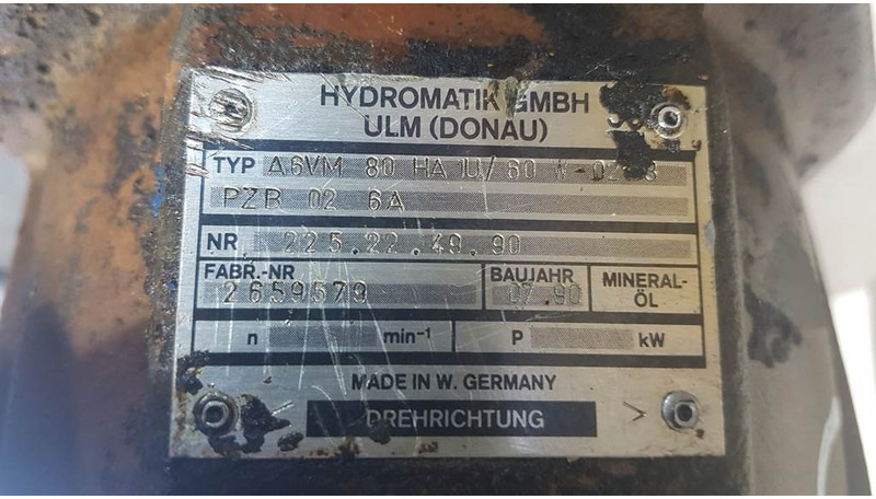 Hydromatik A6VM80HA1U/60W - Drive motor/Fahrmotor/Rijmotor - Hidráulica: foto 3 Hydromatik A6VM80HA1U/60W - Drive motor/Fahrmotor/Rijmotor - Hidráulica: foto 3