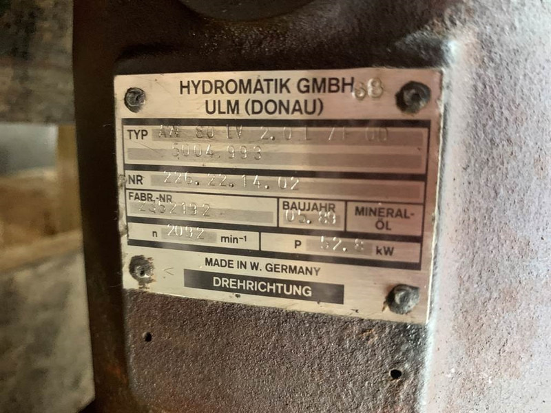 Hydromatik A7V80LV20LZF0D - Liebherr L 541 - Drive pump - Hidráulica: foto 2 Hydromatik A7V80LV20LZF0D - Liebherr L 541 - Drive pump - Hidráulica: foto 2