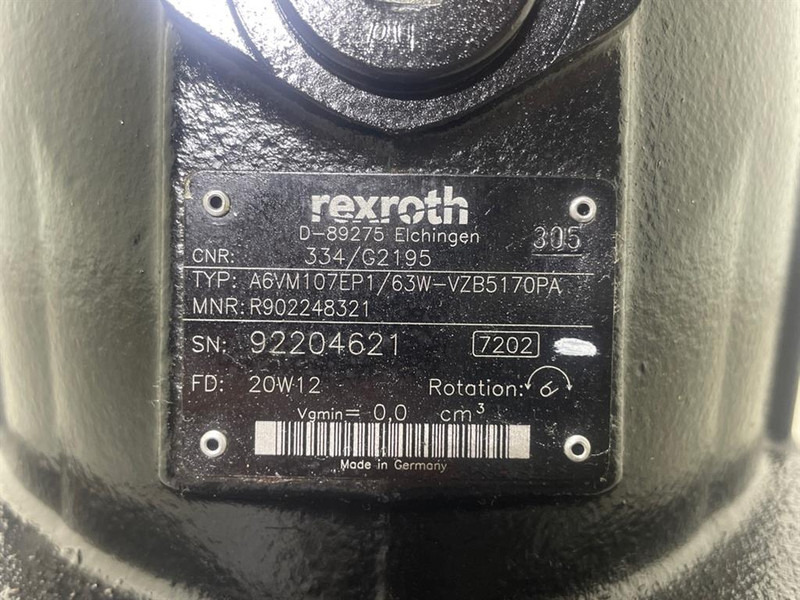 JCB -Rexroth A6VM107EP-Drive motor/Fahrmotor/Rijmotor - Hidráulica para Maquinaria de construcción: foto 4 JCB -Rexroth A6VM107EP-Drive motor/Fahrmotor/Rijmotor - Hidráulica para Maquinaria de construcción: foto 4