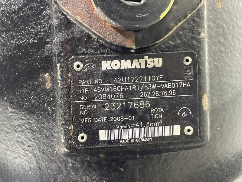 Arrendamiento de Komatsu WA80-Rexroth A6VM160HA1R1/63W-Drive motor/Rijmotor Komatsu WA80-Rexroth A6VM160HA1R1/63W-Drive motor/Rijmotor: foto 10