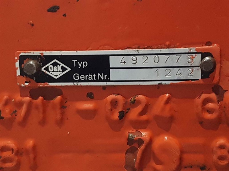 O & K L15B - 4920775 - Axle/Achse/As - Eje y piezas para Maquinaria de construcción: foto 5 O & K L15B - 4920775 - Axle/Achse/As - Eje y piezas para Maquinaria de construcción: foto 5