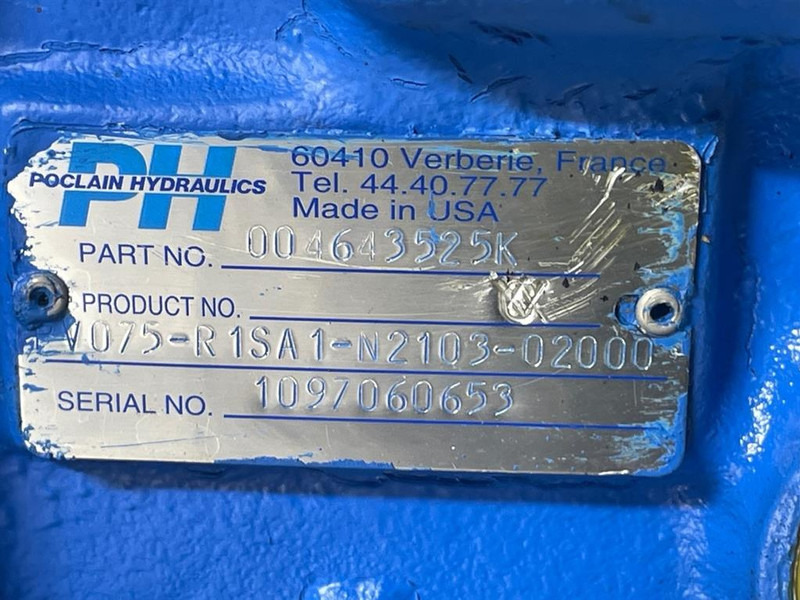 Poclain PV075-R1SA1-N2103-Drive pump/Fahrpumpe/Rijpomp - Hidráulica para Maquinaria de construcción: foto 5 Poclain PV075-R1SA1-N2103-Drive pump/Fahrpumpe/Rijpomp - Hidráulica para Maquinaria de construcción: foto 5
