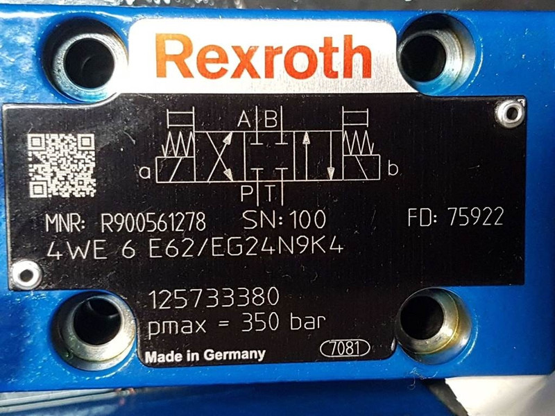 Rexroth 4WE6E62/EG24N9K4-R900561278-Valve/Ventile/Ventiel - Hidráulica para Maquinaria de construcción: foto 4 Rexroth 4WE6E62/EG24N9K4-R900561278-Valve/Ventile/Ventiel - Hidráulica para Maquinaria de construcción: foto 4