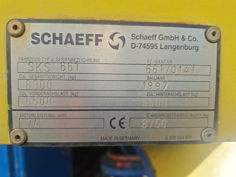 Schaeff SKS 661 - Cargadora de ruedas: foto 4 Schaeff SKS 661 - Cargadora de ruedas: foto 4