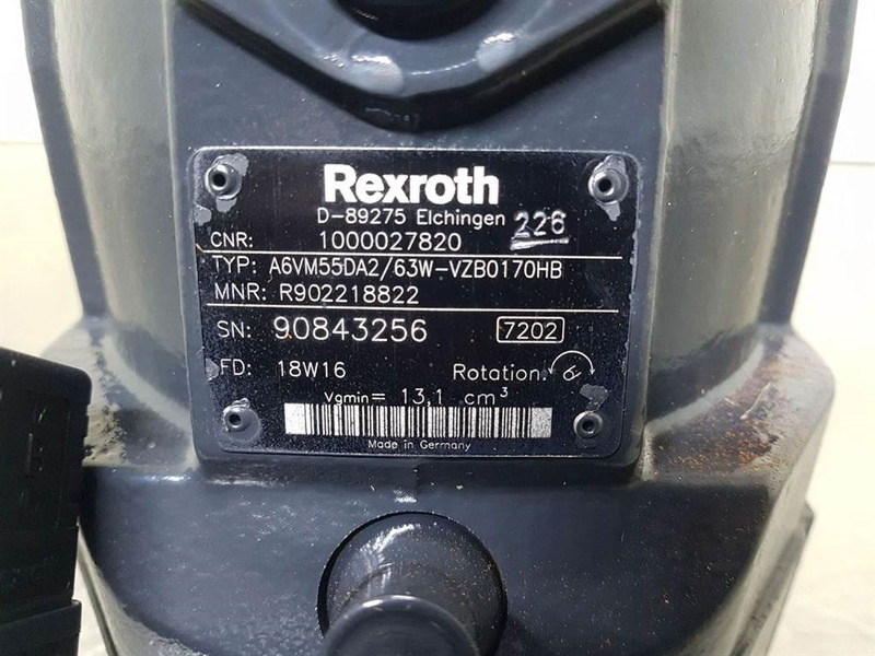 WACKER NEUSON 1000027820-Rexroth A6VM55-Drive motor/Fahrmotor - Hidráulica para Maquinaria de construcción: foto 5 WACKER NEUSON 1000027820-Rexroth A6VM55-Drive motor/Fahrmotor - Hidráulica para Maquinaria de construcción: foto 5