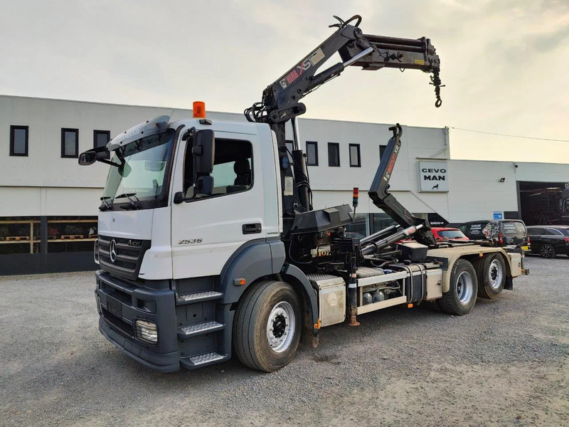 Mercedes-Benz Axor 2536 Euro5 container multilift crane HIAB 220 - Camión multibasculante, Camión grúa: foto 1 Mercedes-Benz Axor 2536 Euro5 container multilift crane HIAB 220 - Camión multibasculante, Camión grúa: foto 1