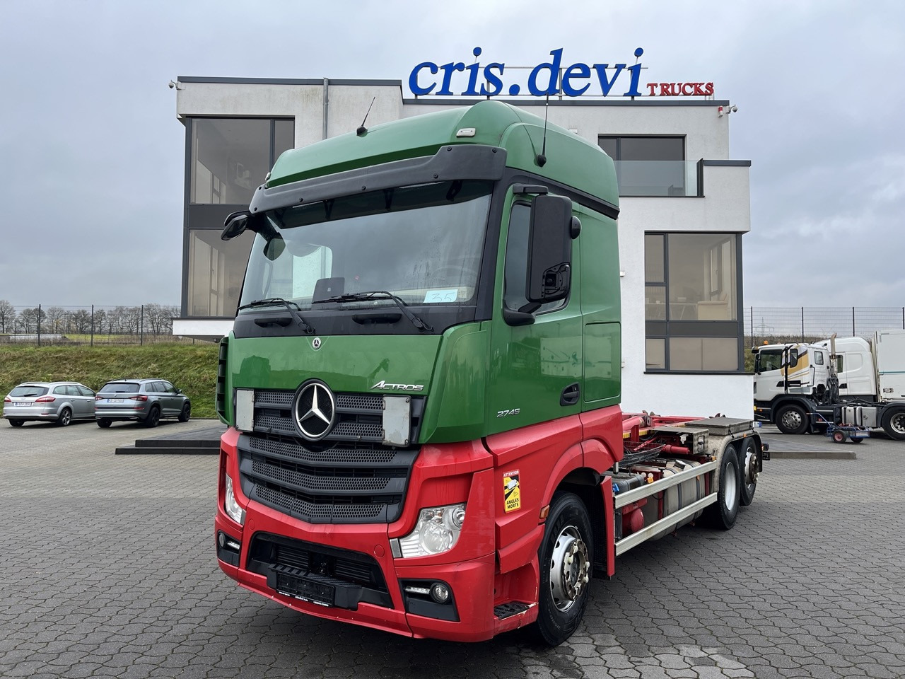 Mercedes-Benz Actros 2745 6x2 Gergen 21 70 Abrollkipper - Camión multibasculante: foto 1 Mercedes-Benz Actros 2745 6x2 Gergen 21 70 Abrollkipper - Camión multibasculante: foto 1