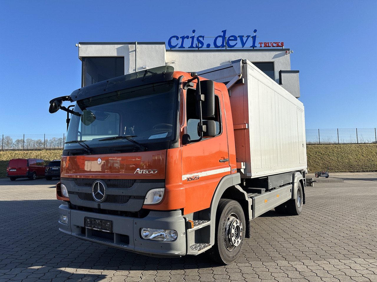Mercedes-Benz Atego 1529 4x2  Atlas 57.3-A2   Kadaverkipper - Camión volquete, Camión grúa: foto 1 Mercedes-Benz Atego 1529 4x2  Atlas 57.3-A2   Kadaverkipper - Camión volquete, Camión grúa: foto 1