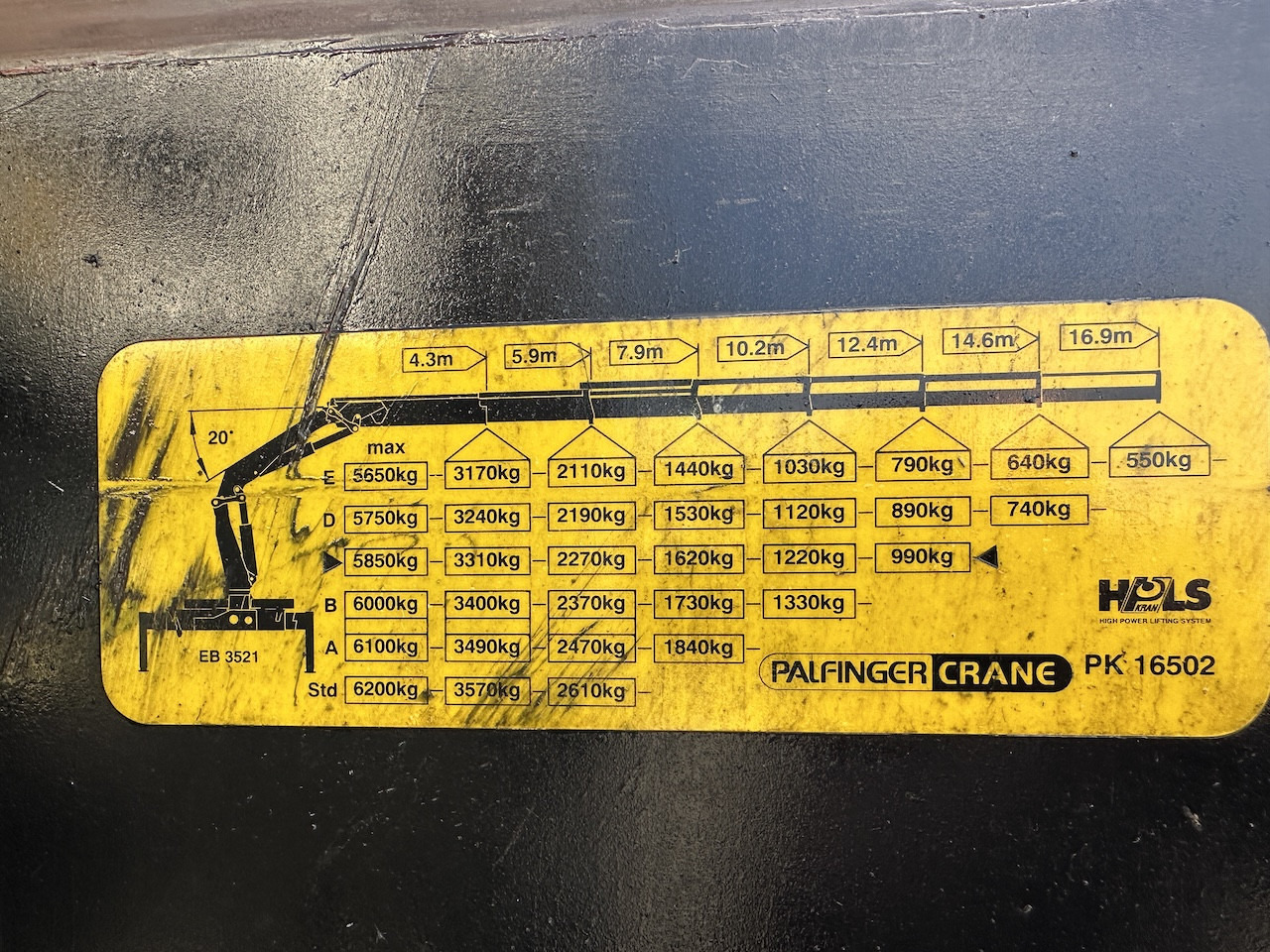 Palfinger Glas Kran Mulde PK 16502 - Camión multibasculante, Camión grúa: foto 2 Palfinger Glas Kran Mulde PK 16502 - Camión multibasculante, Camión grúa: foto 2