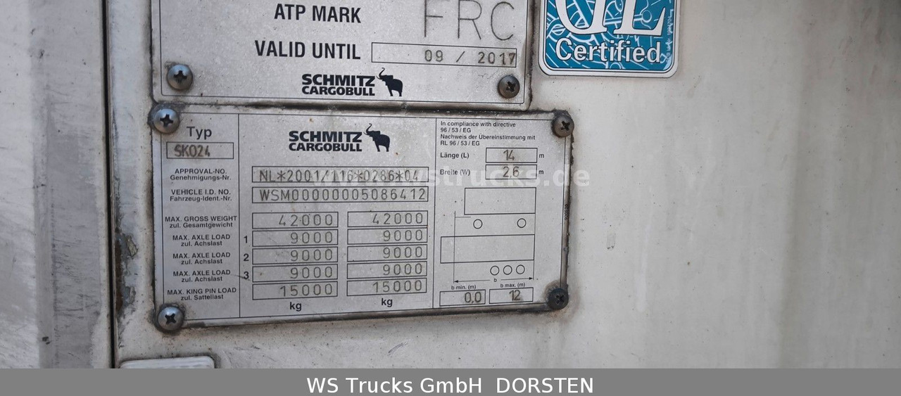 Schmitz Cargobull SKO 24 Kühlauflieger Vector 1850 MT, Bi-Temp - Semirremolque frigorífico: foto 4 Schmitz Cargobull SKO 24 Kühlauflieger Vector 1850 MT, Bi-Temp - Semirremolque frigorífico: foto 4