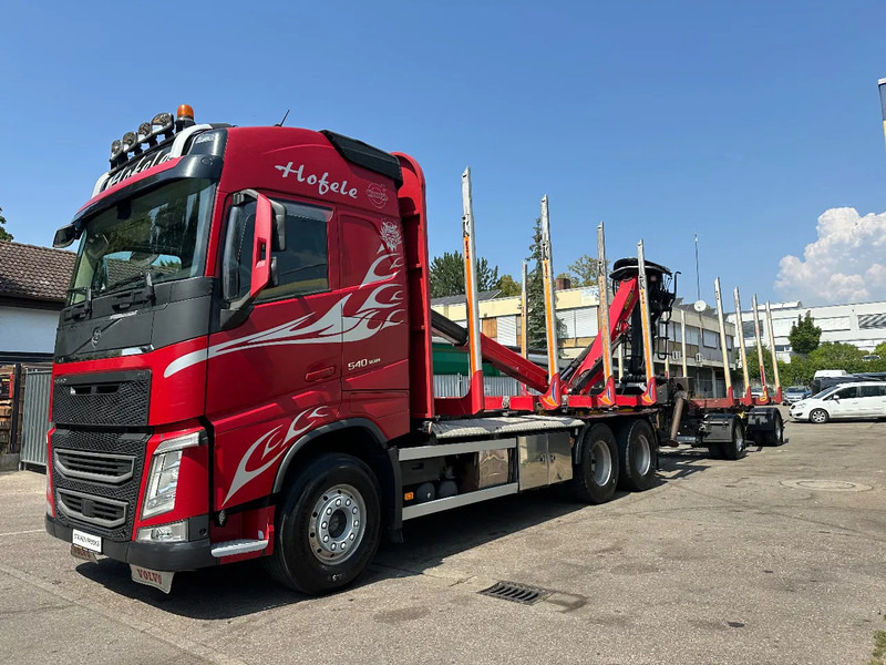 Volvo FH 540 FH540*6x4*Kurzholzzug*Epsilon M12Z*Glogger Anhänger*Retarder - Camión forestal: foto 1 Volvo FH 540 FH540*6x4*Kurzholzzug*Epsilon M12Z*Glogger Anhänger*Retarder - Camión forestal: foto 1