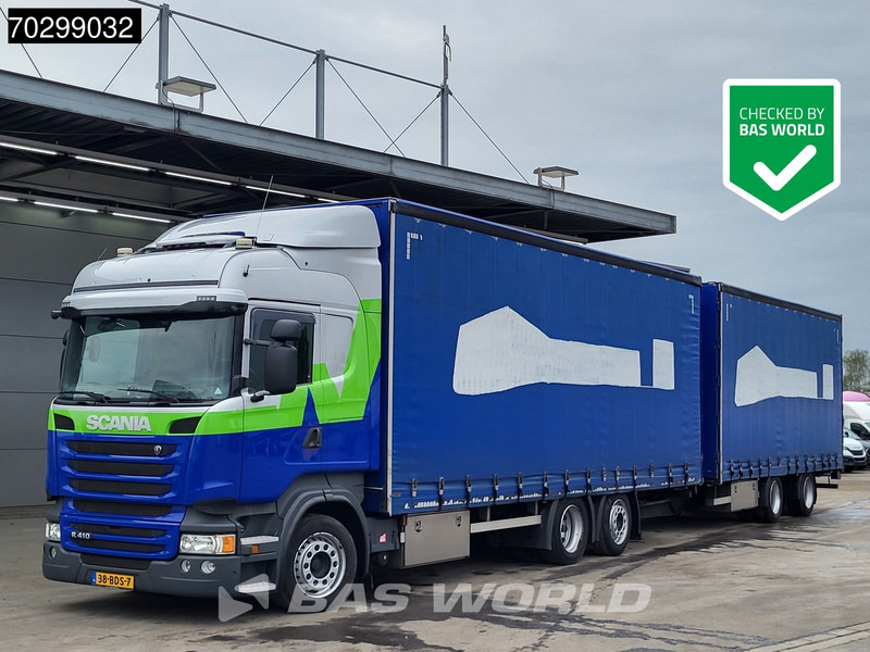 Scania R410 R 6X2 NL-Combi Curtainsides Lift+steering axle Automatic Euro 6 - Camión: foto 1 Scania R410 R 6X2 NL-Combi Curtainsides Lift+steering axle Automatic Euro 6 - Camión: foto 1