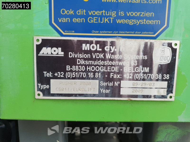 Camión de basura DAF CF75.250 6X2 NL -Truck Pusher2000CB011/Eurolift Lenkachse Euro 5: foto 18