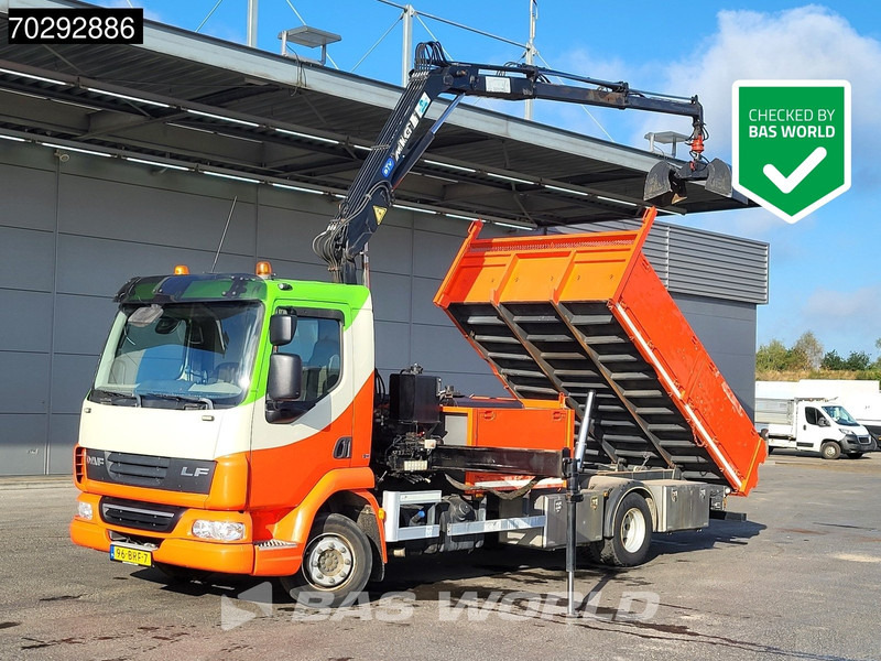 DAF LF45.210 LF 4X2 MKG HLK 66 Crane Kran 5m3 tipper Manual Euro 5 - Camión volquete, Camión grúa: foto 1 DAF LF45.210 LF 4X2 MKG HLK 66 Crane Kran 5m3 tipper Manual Euro 5 - Camión volquete, Camión grúa: foto 1
