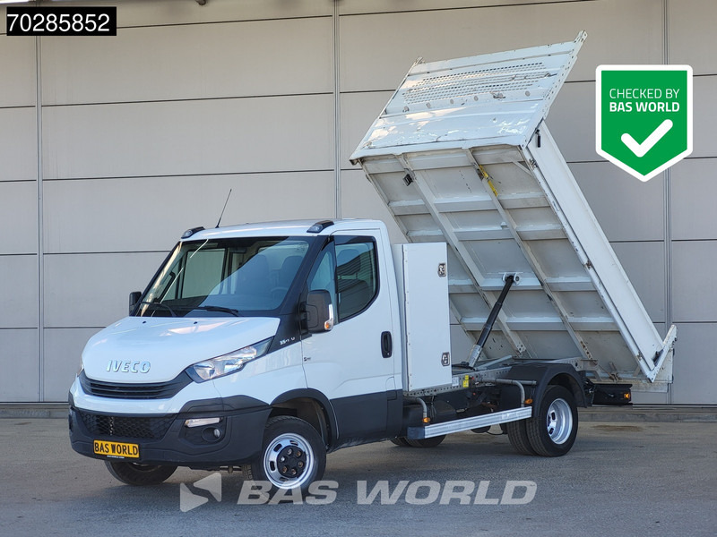 Iveco Daily 35C14 Open Laadbak met Kist Dubbellucht 3,5t Trekhaak Airco Cruise Euro6 Pritsche Pickup Open Box A/C Towbar Cruise control - Furgoneta caja abierta: foto 1 Iveco Daily 35C14 Open Laadbak met Kist Dubbellucht 3,5t Trekhaak Airco Cruise Euro6 Pritsche Pickup Open Box A/C Towbar Cruise control - Furgoneta caja abierta: foto 1