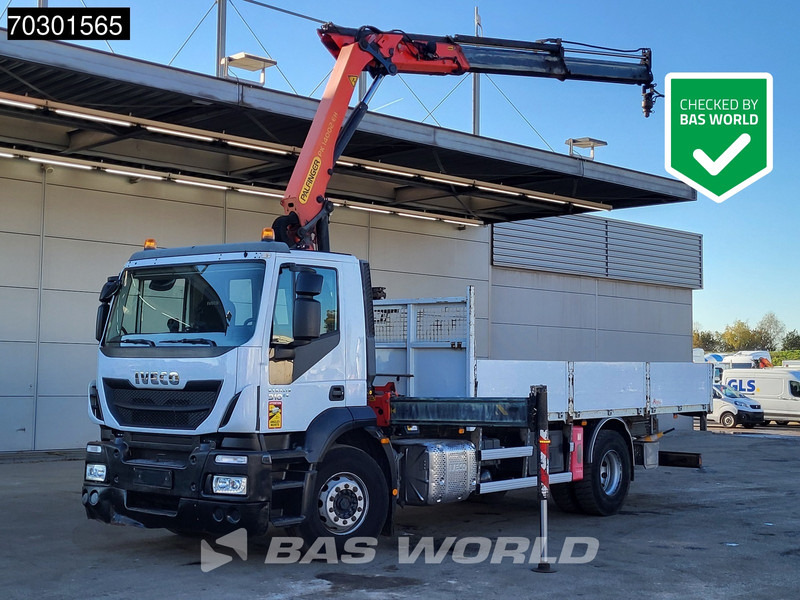 Iveco Stralis 310 4X2 Palfinger PK14002 EH Kran Crane Steel suspension Euro 6 - Camión caja abierta, Camión grúa: foto 1 Iveco Stralis 310 4X2 Palfinger PK14002 EH Kran Crane Steel suspension Euro 6 - Camión caja abierta, Camión grúa: foto 1