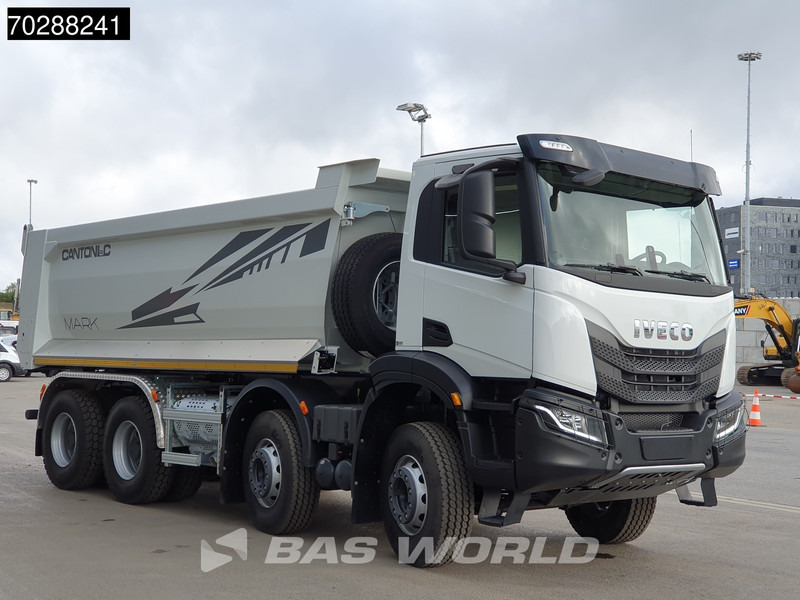Camión volquete nuevo Iveco T-Way 450 8X4 NEW! 20m3 Cantoni tipper Steelsuspension Big-Axle Automatic Euro 6: foto 7
