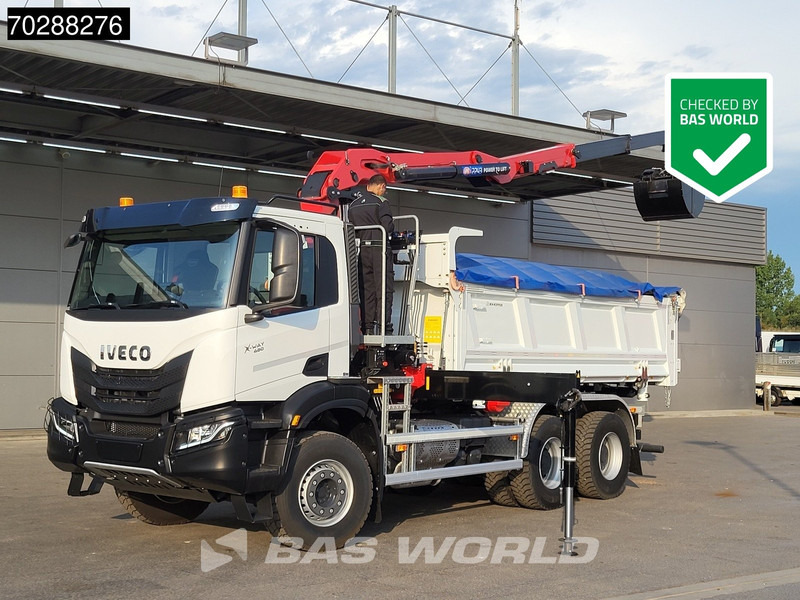 Iveco X-Way 480 6X4 NEW! HMF 2243Z-RCS Z-Crane kran 12m3 KH-Kipper Retarder Big-Axle - Camión volquete, Camión grúa: foto 1 Iveco X-Way 480 6X4 NEW! HMF 2243Z-RCS Z-Crane kran 12m3 KH-Kipper Retarder Big-Axle - Camión volquete, Camión grúa: foto 1