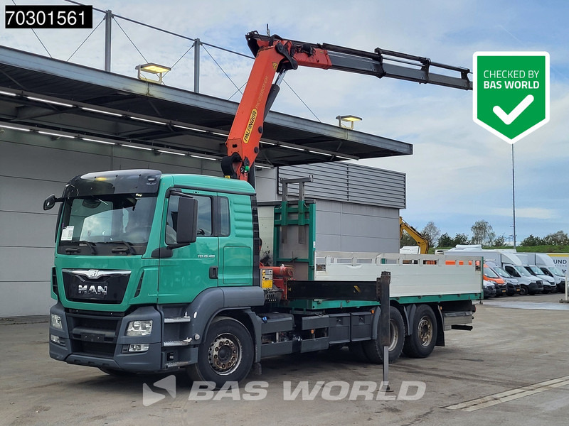 MAN TGS 26.400 6X2 Palfinger PK23001 EH Crane Kran Remote Retarder Euro 6 - Camión caja abierta, Camión grúa: foto 1 MAN TGS 26.400 6X2 Palfinger PK23001 EH Crane Kran Remote Retarder Euro 6 - Camión caja abierta, Camión grúa: foto 1
