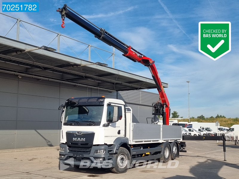 MAN TGS 26.440 6X2 NEW NL-Truck Palfinger PK 20.501 L TEC3 Kran Crane Baustoff Euro 6 - Camión caja abierta, Camión grúa: foto 1 MAN TGS 26.440 6X2 NEW NL-Truck Palfinger PK 20.501 L TEC3 Kran Crane Baustoff Euro 6 - Camión caja abierta, Camión grúa: foto 1
