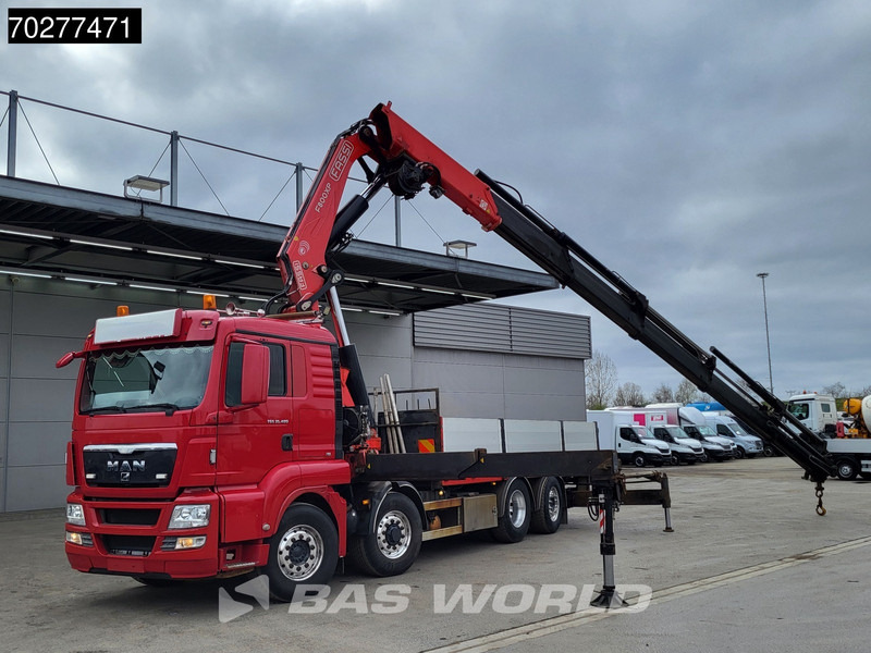 MAN TGS 35.480 8X4 Fassi F800BXP.28 Kran Crane Hydrodrive Lift-Lenkachse Euro 4 - Camión caja abierta, Camión grúa: foto 3 MAN TGS 35.480 8X4 Fassi F800BXP.28 Kran Crane Hydrodrive Lift-Lenkachse Euro 4 - Camión caja abierta, Camión grúa: foto 3