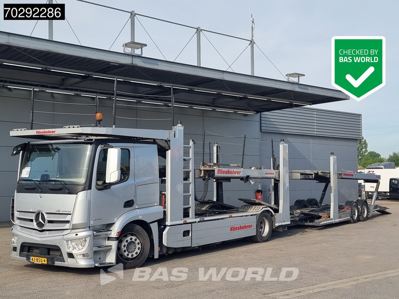 Mercedes-Benz Actros 1843 4X2 NL-Truck Combi Car Transporter Kässbohrer 8 Cars Hydraulic Winch - Camión portavehículos: foto 1 Mercedes-Benz Actros 1843 4X2 NL-Truck Combi Car Transporter Kässbohrer 8 Cars Hydraulic Winch - Camión portavehículos: foto 1
