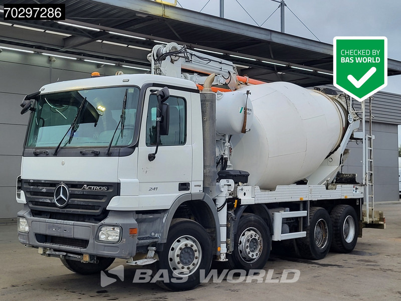 Mercedes-Benz Actros 3241 8X4 21meter Pump + 7m3 Stetter Mixer Steelsuspension Big-Axle Manual Euro 5 - Camión bomba de hormigón: foto 1 Mercedes-Benz Actros 3241 8X4 21meter Pump + 7m3 Stetter Mixer Steelsuspension Big-Axle Manual Euro 5 - Camión bomba de hormigón: foto 1
