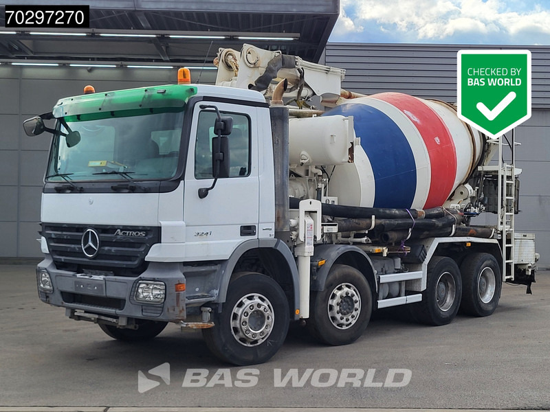Mercedes-Benz Actros 3241 8X4 Putzmeister TMM 21-3 Mixer Big-Axle Steelsuspension Automatic Euro 4 - Camión bomba de hormigón: foto 1 Mercedes-Benz Actros 3241 8X4 Putzmeister TMM 21-3 Mixer Big-Axle Steelsuspension Automatic Euro 4 - Camión bomba de hormigón: foto 1